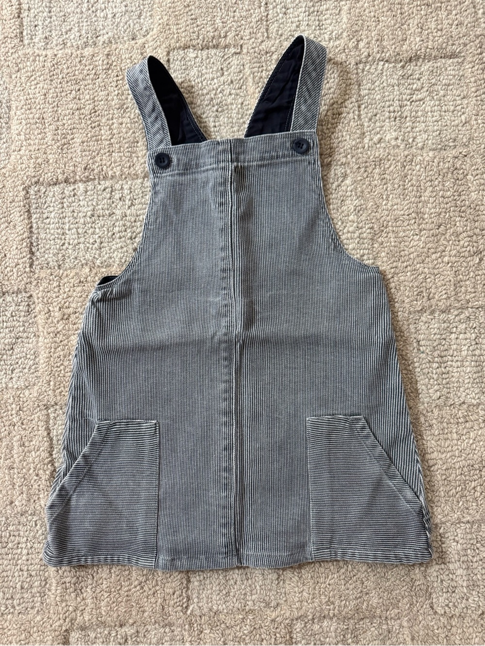 Zara Baby Girls Striped Pinafore Overall Dress – Size 3–4Y / 104 cm